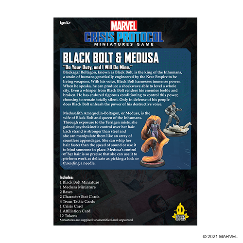 Marvel: Crisis Protocol - Black Bolt and Medusa