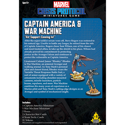 Marvel: Crisis Protocol - Captain America and War Machine