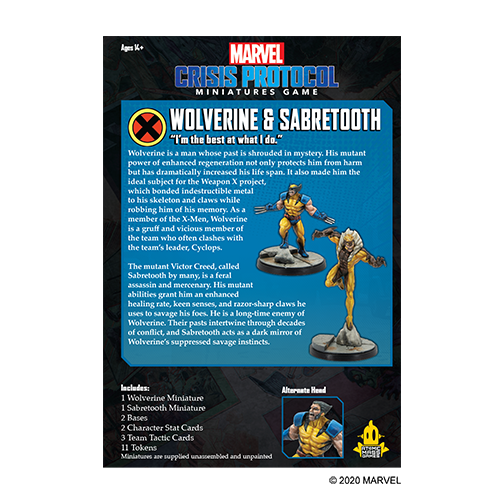 Marvel: Crisis Protocol - Wolverine and Sabertooth