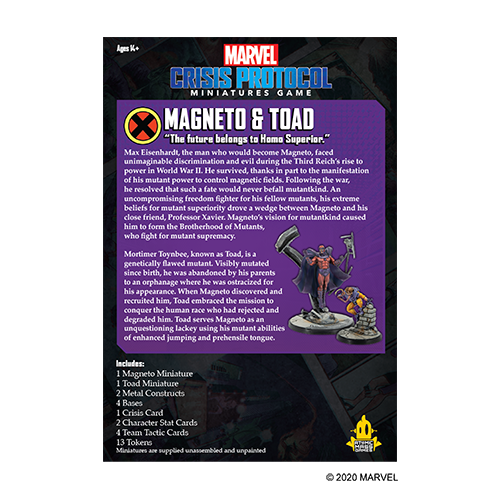 Marvel: Crisis Protocol - Magneto & Toad