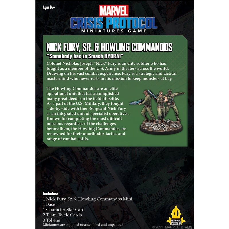 Marvel: Crisis Protocol - Nick Fury, Sr. & Howling Commandos