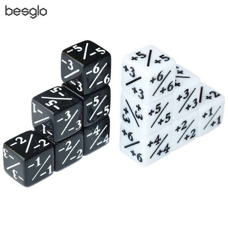 Positive/Negative Dice Counters (12pcs) (Dice Habit)