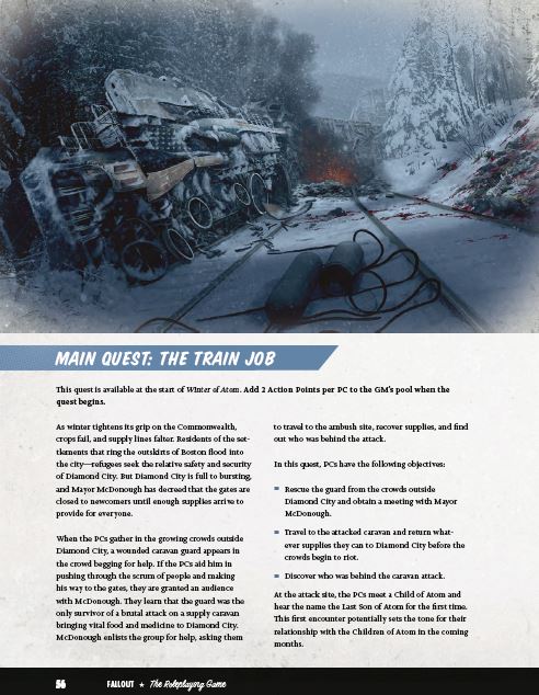 Fallout: The Roleplaying Game Winter of Atom Book