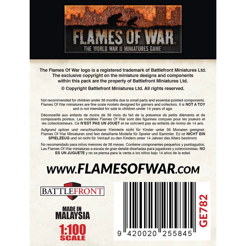 Flames of War: Fallschirmjager Assault Rifle Platoon (GE782)