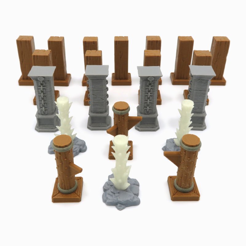 Full Scenery Pack for Jaws of the Lion - Gloomhaven - 114 Pieces (BGExpansions)