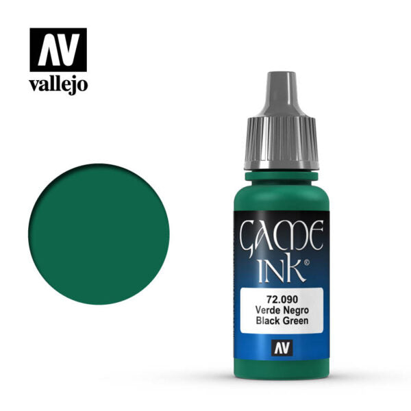 Vallejo Game Color Ink: Black Green (17ml) (72.090)