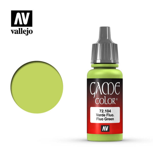 Vallejo Game Color: Fluorescent Green (72.104)