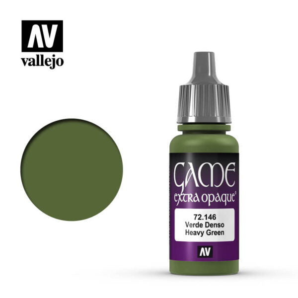 Vallejo Game Color Extra Opaque: Heavy Green (17ml) (72.146)