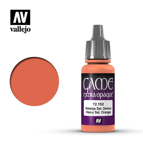 Vallejo Game Color Extra Opaque: Heavy Salmon Orange (17ml) (72.152)