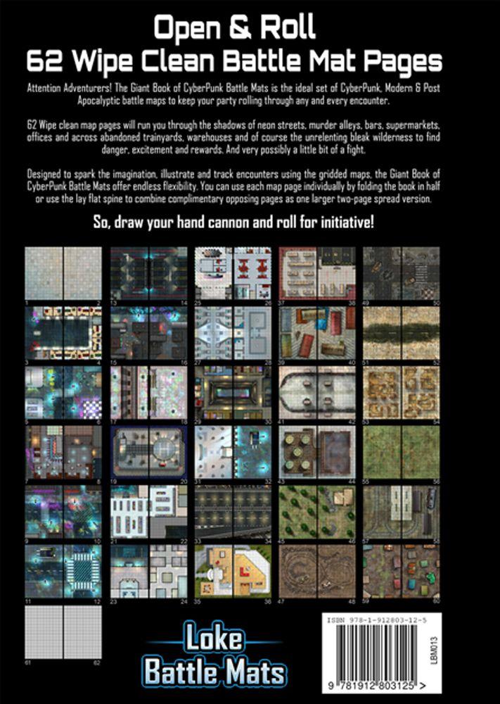 Giant Book of CyberPunk Battle Mats - A3 (12x16)