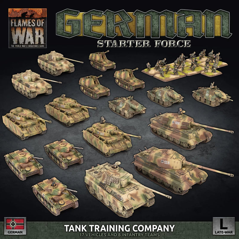 Flames of War: German Tank Training Company (Plastic) (GEAB25)