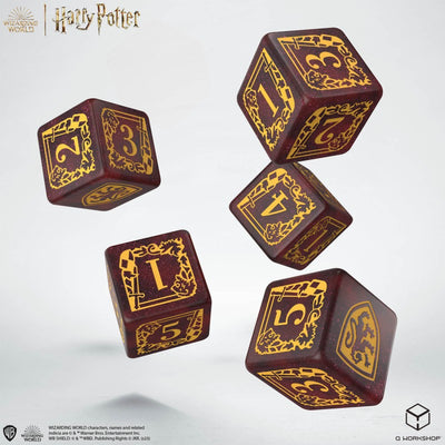 Harry Potter - Gryffindor Dice & Pouch (Q-Workshop) (190142/2023/1/A/D6B)