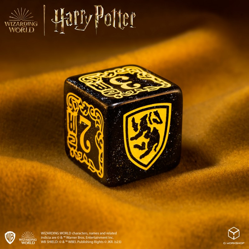 Harry Potter - Hufflepuff Modern Dice Set - Black (Q-Workshop) (190142/2023/4/A)