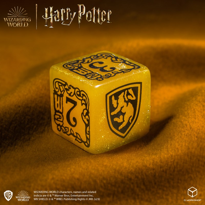 Harry Potter - Hufflepuff Modern Dice Set - Yellow (Q-Workshop) (190142/2023/4/B)