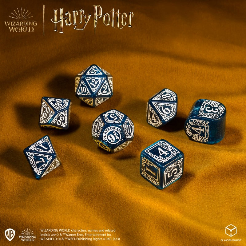Harry Potter - Ravenclaw Modern Dice Set - Blue (Q-Workshop) (190142/2023/3/A)