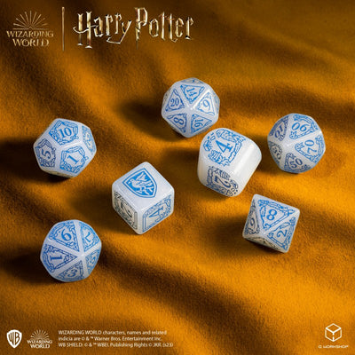Harry Potter - Ravenclaw Modern Dice Set - White (Q-Workshop) (190142/2023/3/B)