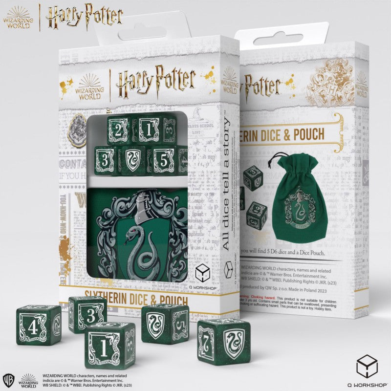 Harry Potter - Slytherin Dice & Pouch (Q-Workshop) (190142/2023/2/A/D6B)