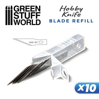 10x Hobby Knife Blade Refill (Green Stuff World)