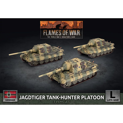 Flames of War: Jagdtiger (12.8cm) Tank-Hunter Platoon (3x Plastic) (GBX179)