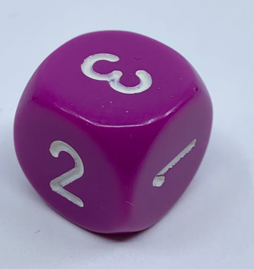 Opaque 16mm D3 - Light purple/white (XQ0327) - Chessex