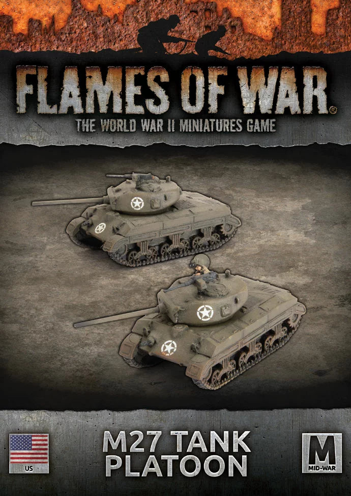 Flames of War: M27 (76mm) Tanks (x2) (UBX95)