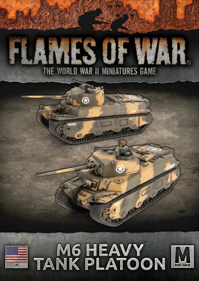 Flames of War: M6 (3-inch & 37mm) Heavy Tanks (x2) (UBX96)