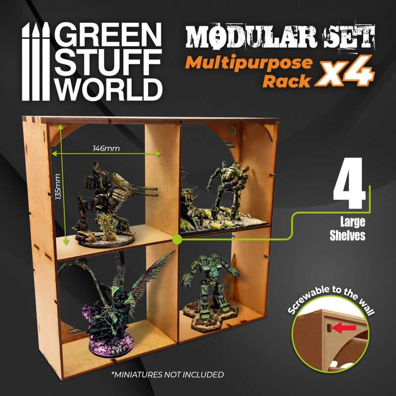 MDF Multipurpose Rack x4 (Green Stuff World)