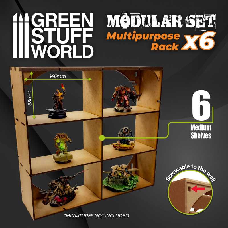 MDF Multipurpose Rack x6 (Green Stuff World)