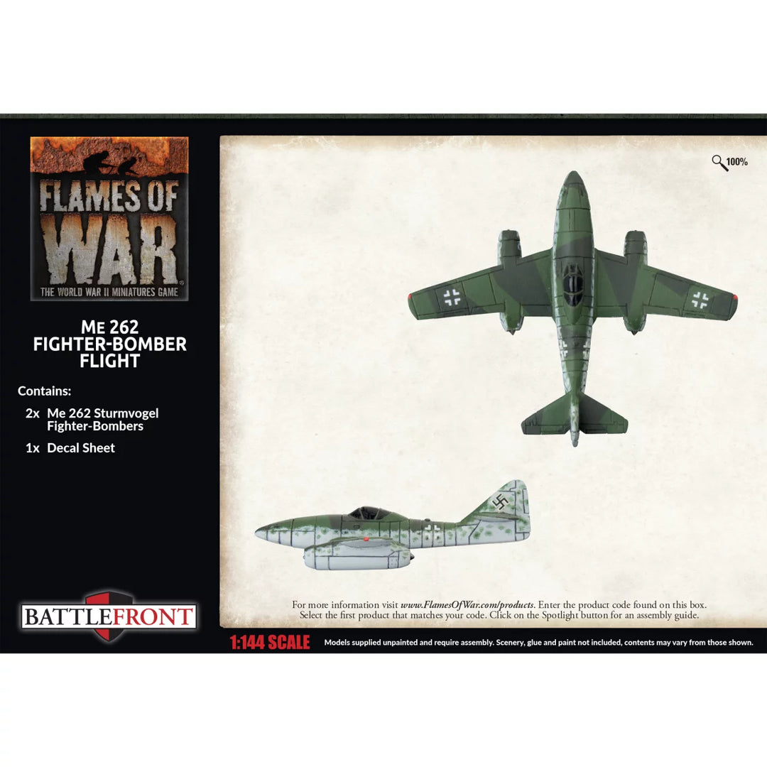 Flames of War: ME-262 Fighter Bomber Flight (2x) (GBX185)