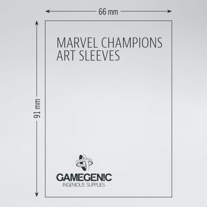 Gamegenic Marvel Champions Art Sleeves - Marvel Blue