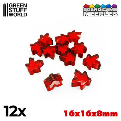 Meeples 16x16x8mm - Red (Green Stuff World)