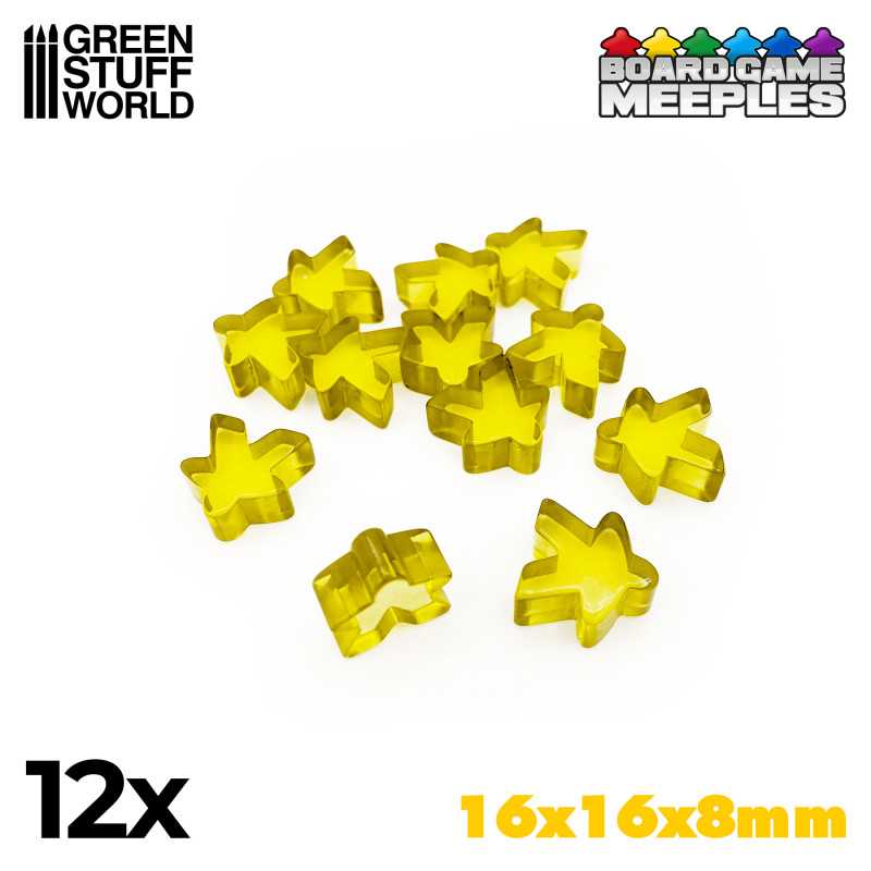 Meeples 16x16x8mm - Yellow (Green Stuff World)