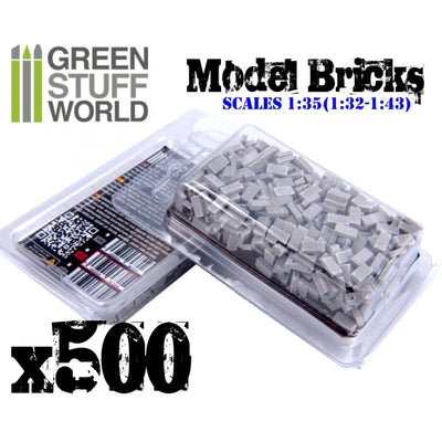 Model Bricks - Grey x500 (Green Stuff World)