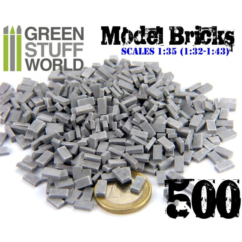 Model Bricks - Grey x500 (Green Stuff World)