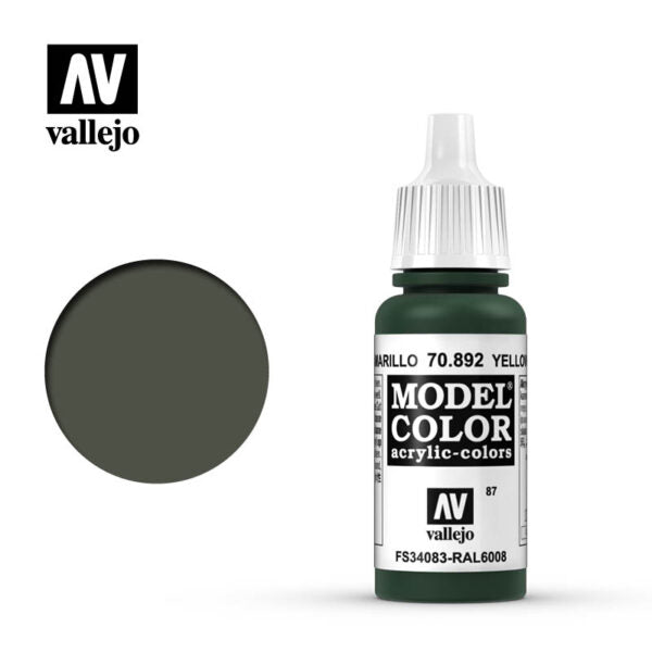 Vallejo Model Color: Yellow Olive (70.892)