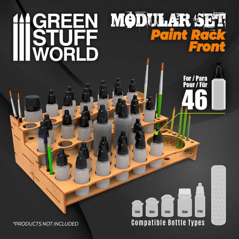 Modular Paint Rack - FRONT (Green Stuff World)