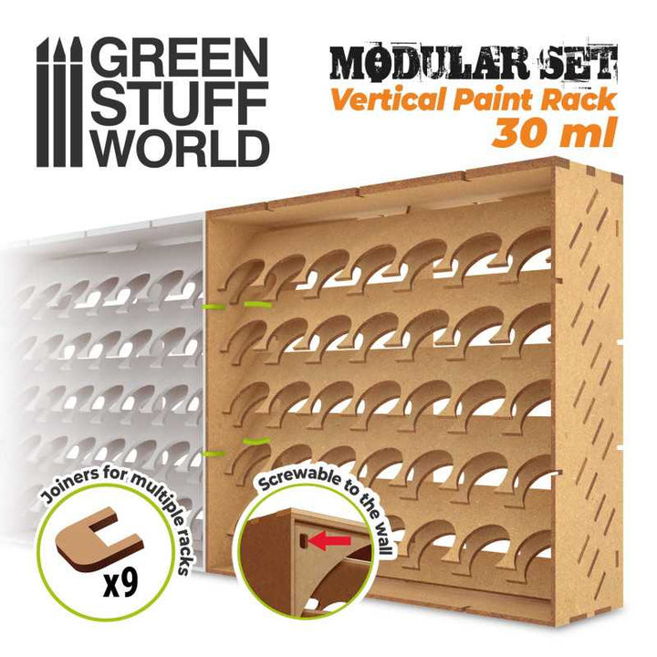 Modular Paint Rack - VERTICAL 30ml (Green Stuff World)