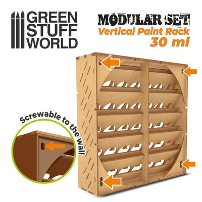 Modular Paint Rack - VERTICAL 30ml (Green Stuff World)
