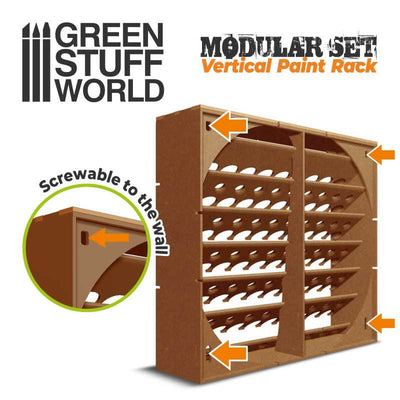 Modular Paint Rack - VERTICAL 17ml (Green Stuff World)