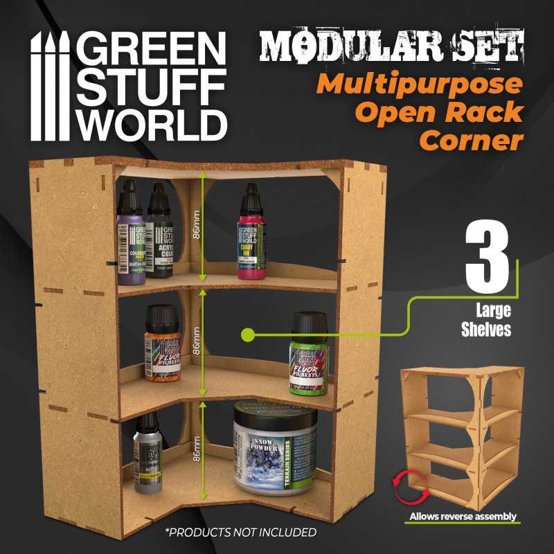 Multipurpose Open Rack - Corner (Green Stuff World)