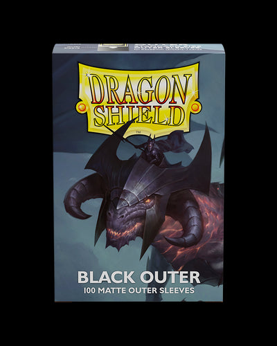 Dragon Shield Outer Sleeves - Black Matte (AT-13003)