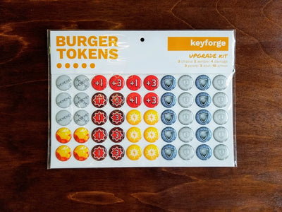 Keyforge Tokens: Upgrade #1 (Burger Tokens)