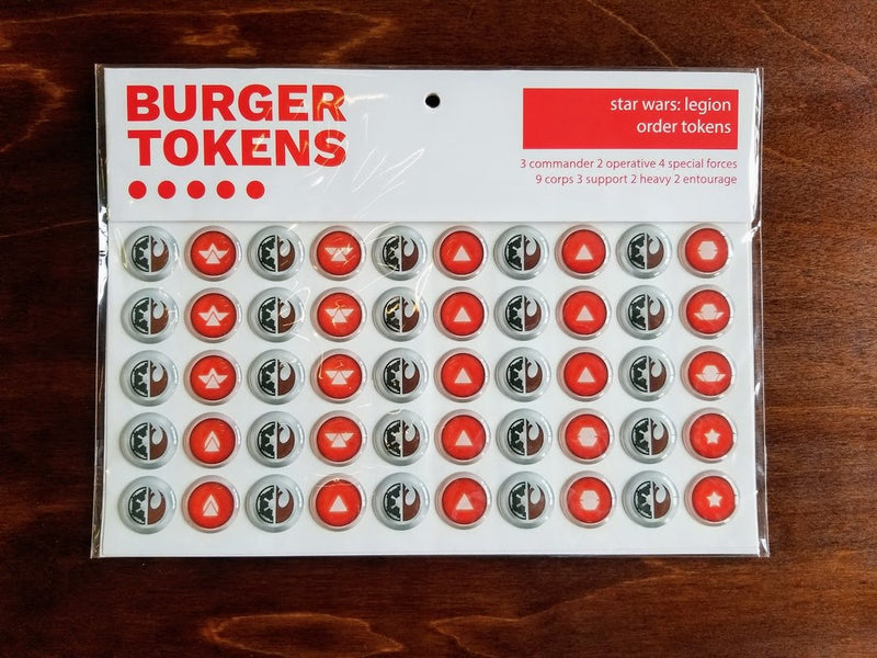 Star Wars: Legion Order Tokens (Burger Tokens)