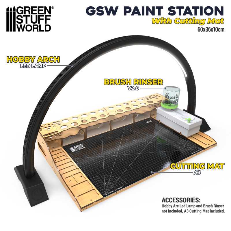 Paint Station with Cutting Mat (Green Stuff World)