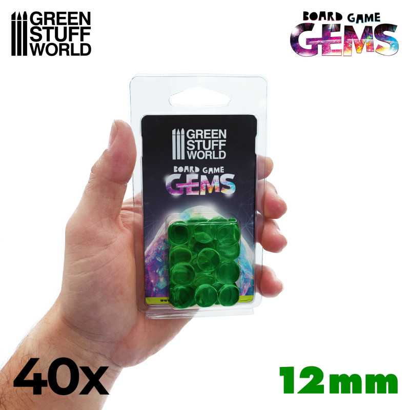 Plastic Gems 12mm - Green (Green Stuff World)