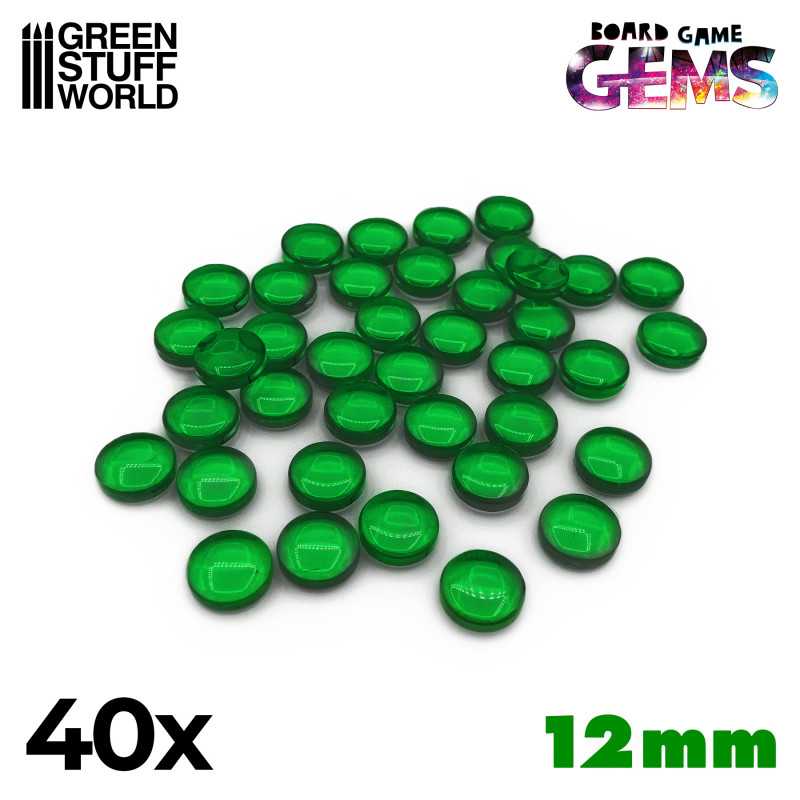 Plastic Gems 12mm - Green (Green Stuff World)