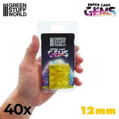 Plastic Gems 12mm - Yellow (Green Stuff World)