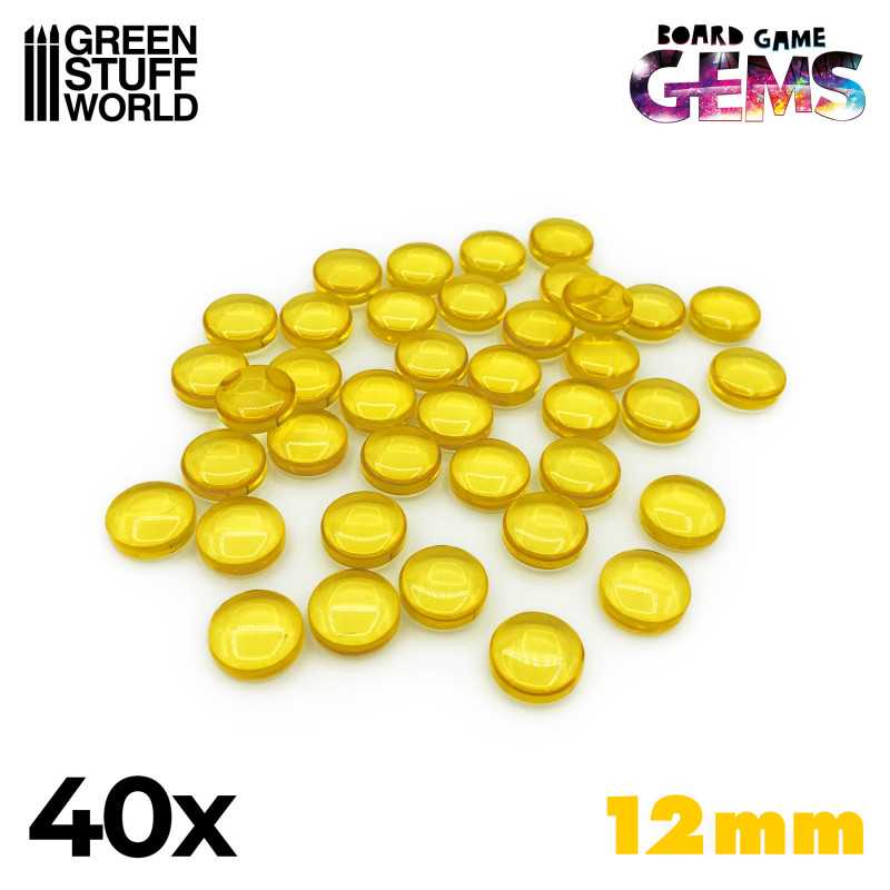 Plastic Gems 12mm - Yellow (Green Stuff World)