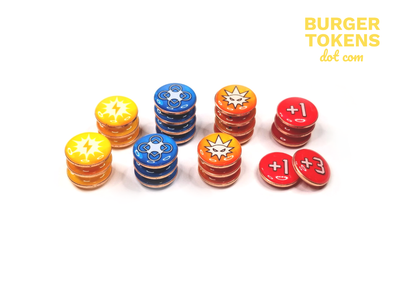 Keyforge Tokens: Upgrade #2 (Burger Tokens)