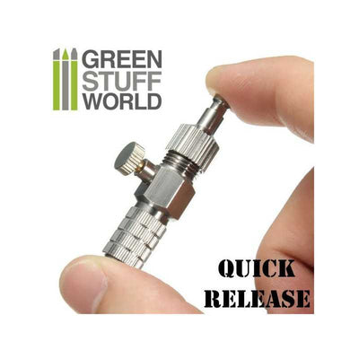 QuickRelease Adaptor with Air Flow Control 1/8 (Green Stuff World)